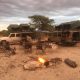 kamperen in kalahari woestijn